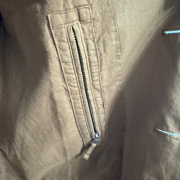 Aspesi Tan Slim-Fit Unstructured Cotton Blazer Jacket Men's XL Preppy - Picture 10 of 12